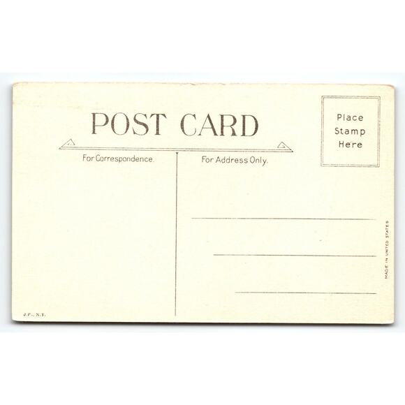 Vintage 1907-1915 New Year Lithograph Postcard Snowy Cabin & Squirrels - Picture 2 of 2